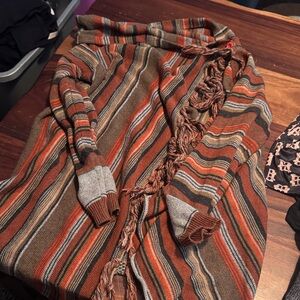 Cozy Striped Cardigan in Earth Tones